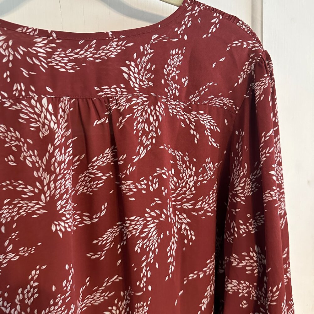 FUN 2 FUN | Red Pattern Top - Picture 5 of 6